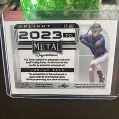 2022 Leaf Metal – Flight 2023 to Jordan Beck #FT-JB2 Giraffe Wave 3/4 RC