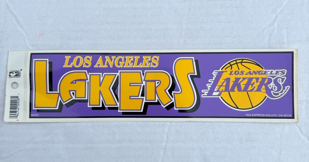 Los Angeles Lakers Bumper Sticker NEW!! 3×11 Inches – Vintage