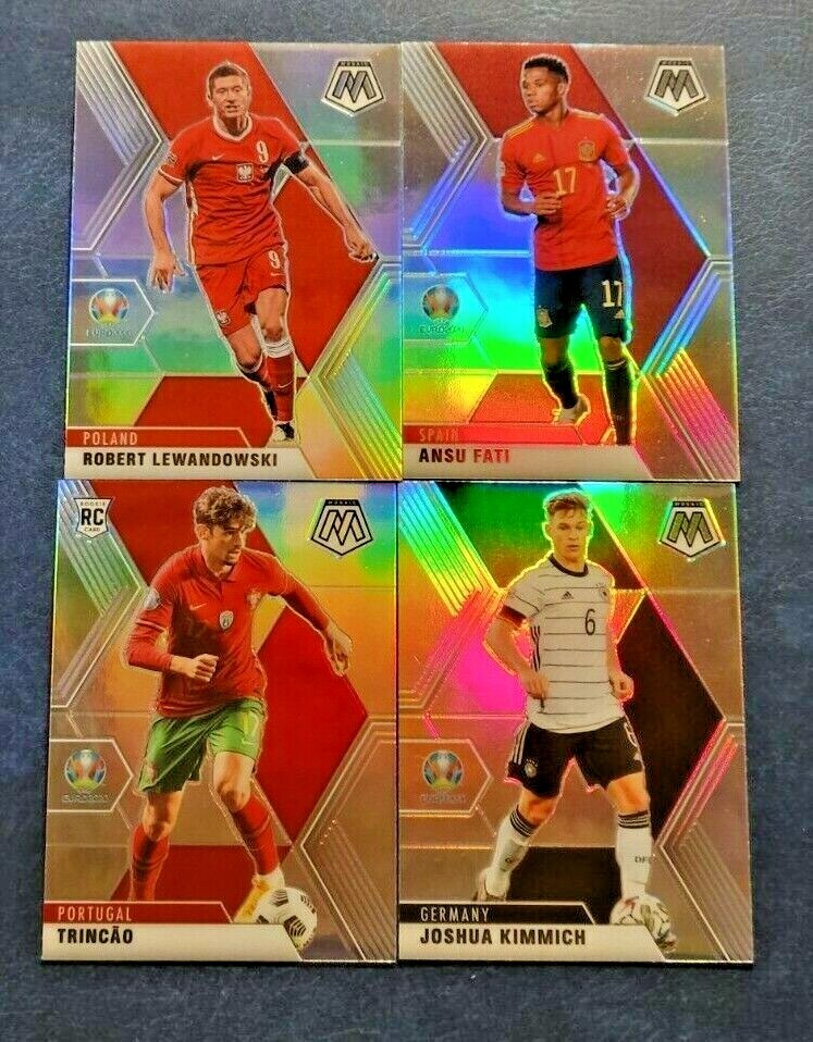 2020-21 Mosaic UEFA Euro 2020 Soccer SILVER PRIZMS with Rookies You Pick