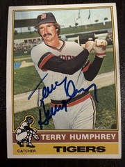 TERRY HUMPHREY 1976 TOPPS AUTOGRAPHED SIGNED AUTO BASEBALL CARD WU