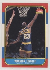 1986-87 Fleer Wayman Tisdale #113 Rookie RC 0d08