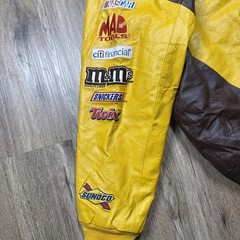 Nascar Jacket Mens L Yellow M&M Elliot Sadler JH Design Jeff Hamilton Chase