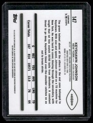 2024 Topps Chrome #147 Keyshawn Johnson Teal Refractor #/250