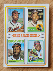 1974 Topps – Hank Aaron Special #4 (1962-1965) – Milwaukee Braves – HOF – NM