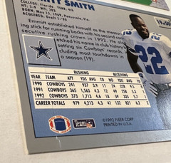 1993 Fleer Fruit of the Loom NFL Football #19 of 50 Emmitt Smith Dallas Cowboys