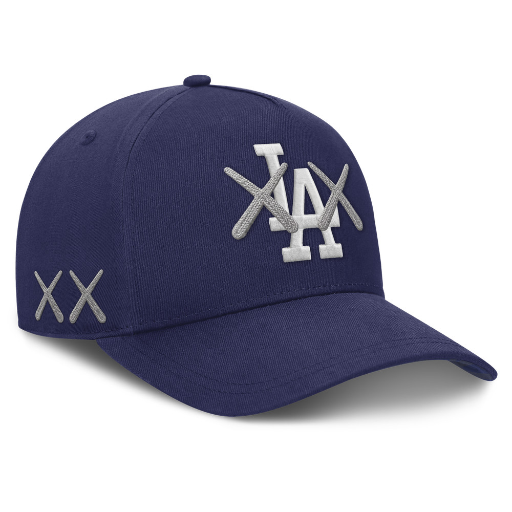Los Angeles Dodgers Nike x KAWS Dri-FIT Structured A-Frame Adjustable Hat Royal