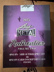 2025 Leaf Metal Authentics Volume 2 Factory Sealed Hobby Box
