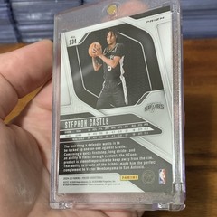 Panini 2024-25 Prizm Stephon Castle Red Pulsar Rookie #234. 55/75