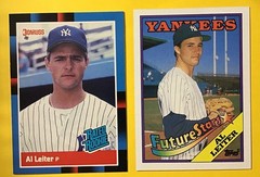 Al Leiter Rookie Both Error Cards 1988 Donruss #43 Period1988 Topps Wrong Player