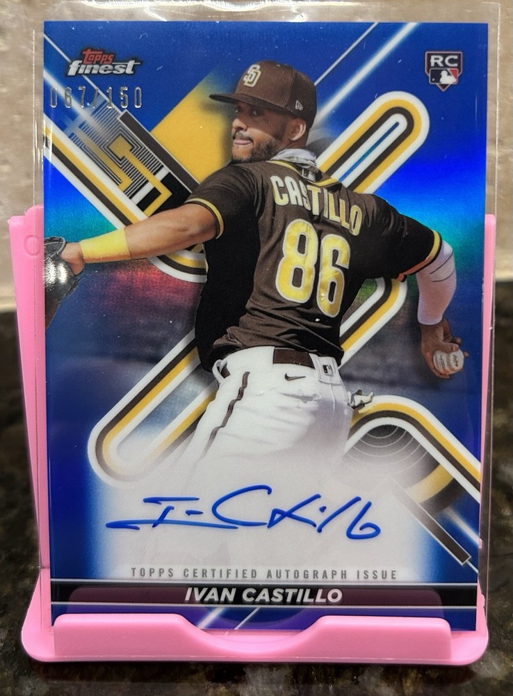 Topps Finest 2022 Ivan Castillo San Diego Padres #FA-IC Auto RC Blue /150