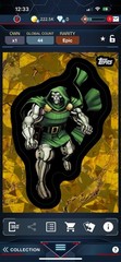 Topps Marvel Collect Digital Doctor Doom /125 Gold Comic Book Heroes Epic