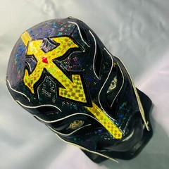 King Mysterio Semi professional Lucha Wrestling Mask Mascara luchador Black Gold