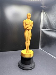 Oscar Replica Academy Award Statuette – 8 Inches Tall 3D Printed PLA Silk Gold