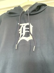 Sport Tek by Port Authority Navy Detroit Tigers Baseball Hooded Sweatshirt Sz XL