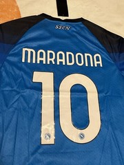 Napoli Diego Maradona #10 Soccer Jersey Blue Unisex Adult CLEARANCE