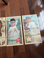 1968 Topps Baseball Posters Lot of 18 w/ Mantle Mays Clemente Aaron NICE!