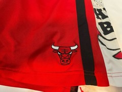 Zipway NBA Basketball Men&rsquo;s Chicago Bulls Basketball Shorts – Red Vented Sz L