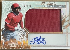 2024 Leaf Trinity Joswa Lugo Patch Auto /99 Steel Red Auto /5 Clear Auto /49 /99