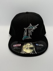 New Era Florida Marlins 59fifty Fitted Hat Size 7 3/8 (NOS)