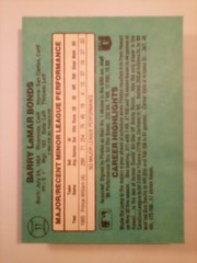 BARRY BONDS 2 CARD LOT W/ 1986 TOPPS TRADED 11T, THE ROOKIES #11 PIRATES