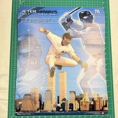 Derek Jeter Jeter Airways Flight 2 Poster 2000 New York Yankees MLB Costacos