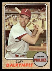1968 Topps Clay Dalrymple Philadelphia Phillies High Number 567 VG-EX Y2034