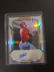 2026 Leaf Metal Draft JUSTIN LEBRON Cincinnati Reds Base Autograph Auto
