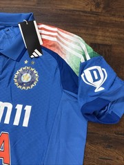 NWT Adidas India Cricket Day International Jersey KC3746 Men’s Size L. C6