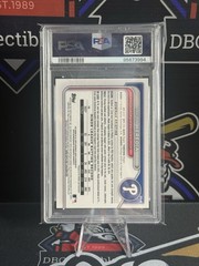 2024 Bowman Chrome Raylin Heredia 1st Black Sapphire Auto 03/10 PSA 10