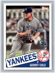 2020 Topps Series 2 Gerrit Cole 1985 Topps Baseball 35th Anniversary #85TB-18