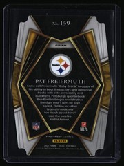 2021 Panini Select #159 Pat Freiermuth RC Black and Yellow Prizm Die Cut