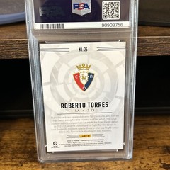 2020-21 Panini Chronicles Illusions Soccer Roberto Torres #25 Osasuna PSA 9