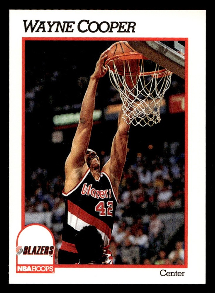 1990-91 NBA Properties Wayne Cooper #244 Portland Trail Blazers Basketball