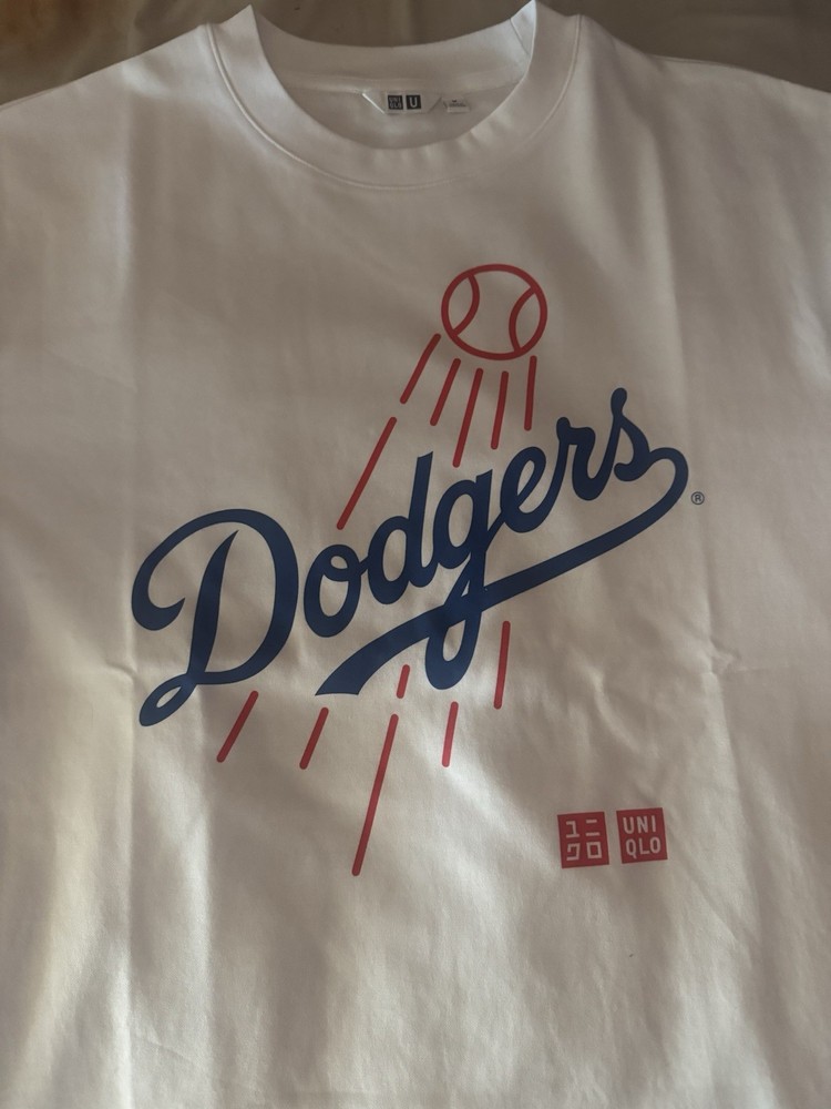 LA Dodgers Father’s Day UNIQLO T-Shirt Size XL & Clear Tote Bag Bundle SGA 6/21
