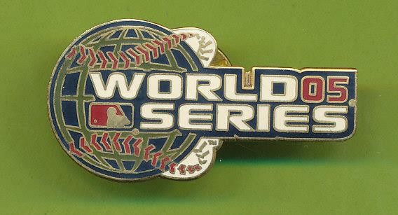 1-1/2&Prime; x 3/4&Prime; Enamel Lapel Pin – 2005 World Series Chicago White Sox vs Astros