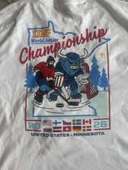 IIHF World Juniors Exclusive 2025 Minnesota Championship T-SHirt | Mens Large