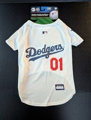 MLB Los Angeles Dodgers Baseball Dog Jersey – #01 Size Large New