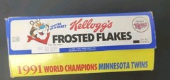 Kellogg&rsquo;s Frosted Flakes Minnesota Twins Cereal Box – 1991 World Champions