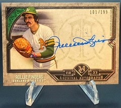 Topps 2017 Museum Collection Archival Autographs Rollie Fingers AA-RF /199