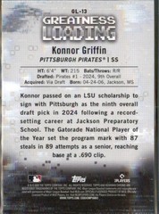 2025 Bowman #GL-13 Konnor Griffin Greatness Loading
