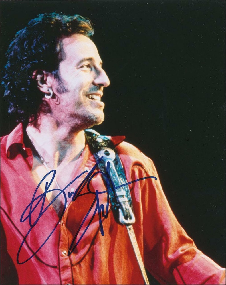 The Boss Bruce Springsteen 8×10 Signed Autographed Reprint Photo Red