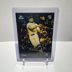 2025 Topps Black and White Baseball #24 Jace Jung Yellow /75 Tigers