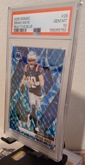2025 Panini Mosaic Reactive Blue Drake Maye Prizm #28 – PSA 10 GEM MT – Patriots