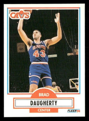 Brad Daugherty 1990-91 Fleer #31 Cleveland Cavaliers NBA Basketball Card