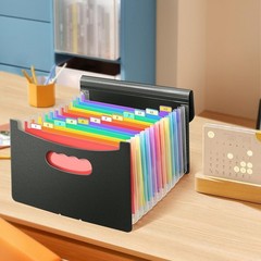 Vowcarol 5×8 Index Card Holder, 5×8 Index Cards Organizer, Expanding Storage Box