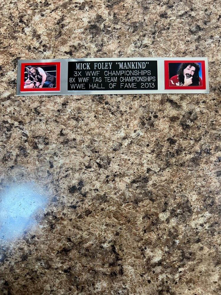 MICK FOLEY-MANKIND (WRESTLING) NAMEPLATE FOR SIGNED TRUNK DISPLAY/PHOTO/PLAQUE
