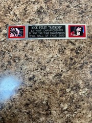 MICK FOLEY-MANKIND (WRESTLING) NAMEPLATE FOR SIGNED TRUNK DISPLAY/PHOTO/PLAQUE