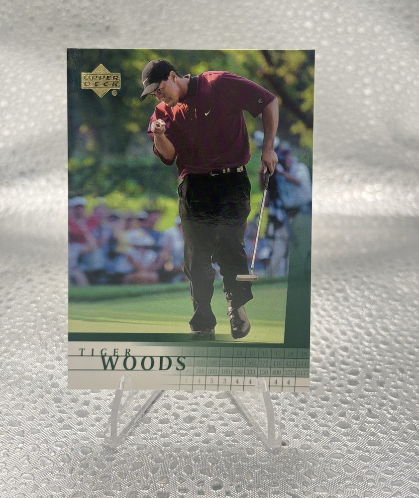 Upper Deck 2001 Black Diamond Diamond Cut Lot 2 Tiger Woods #1 Larry Bird DC18