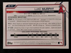2021 Bowman Draft Luke Murphy #BD-167 Sky Blue /499