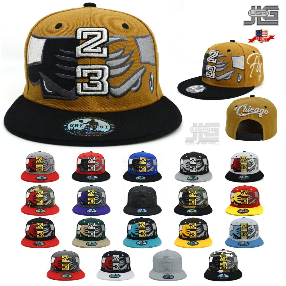 Chicago Master Bull Greatest 23 MJ Fly Adjustable Era Snapback Hat Cap New